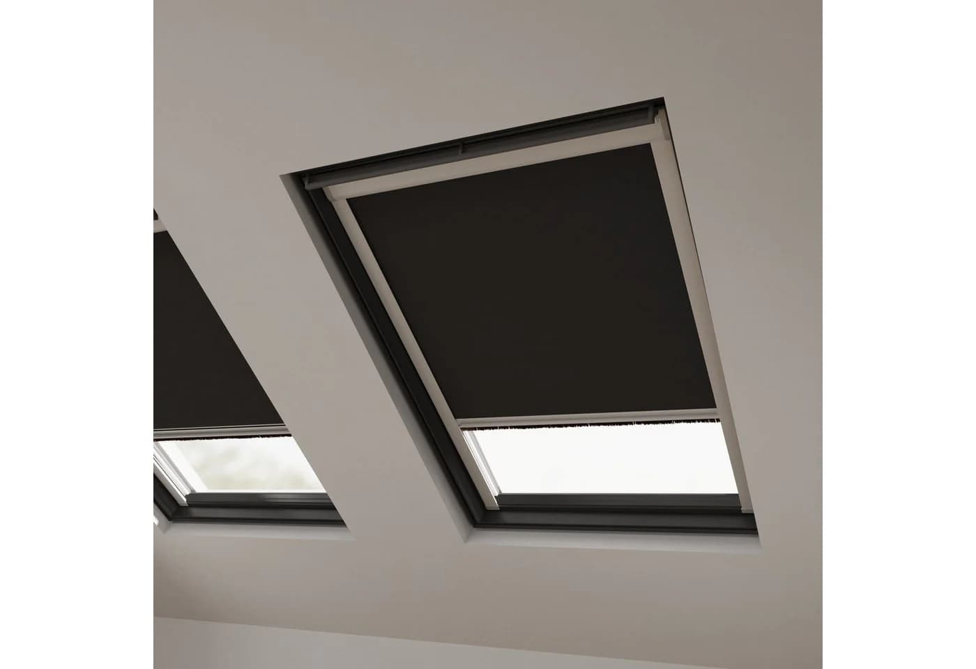 Cocoon Home Dachfensterrollo Verdunklungsrollo Schwarz