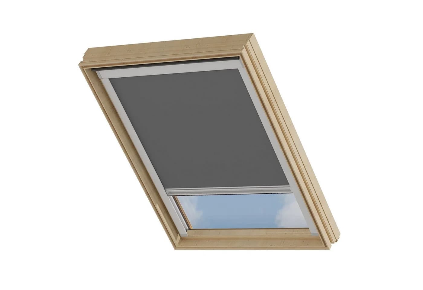 Cocoon Home Dachfensterrollo Verdunklungsrollo Dunkelgrau 100% Abdunkelnd - Bild 2