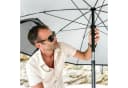 VirtuFit Strandparasol Premium Schwarz mit Windschutz Bild 3