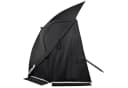 VirtuFit Strandparasol Premium Schwarz mit Windschutz Bild 5