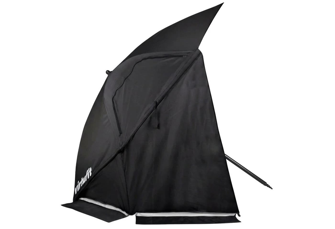 VirtuFit Strandparasol Premium Schwarz mit Windschutz - Bild 5