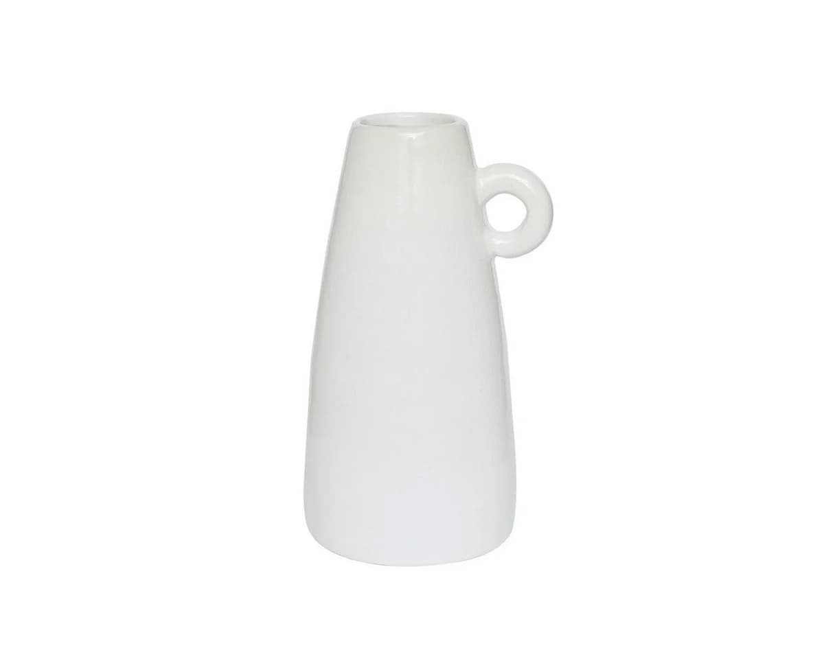 Small-Preis Tischvase Blumenvase Dekovase Weiß Keramik - Bild 2