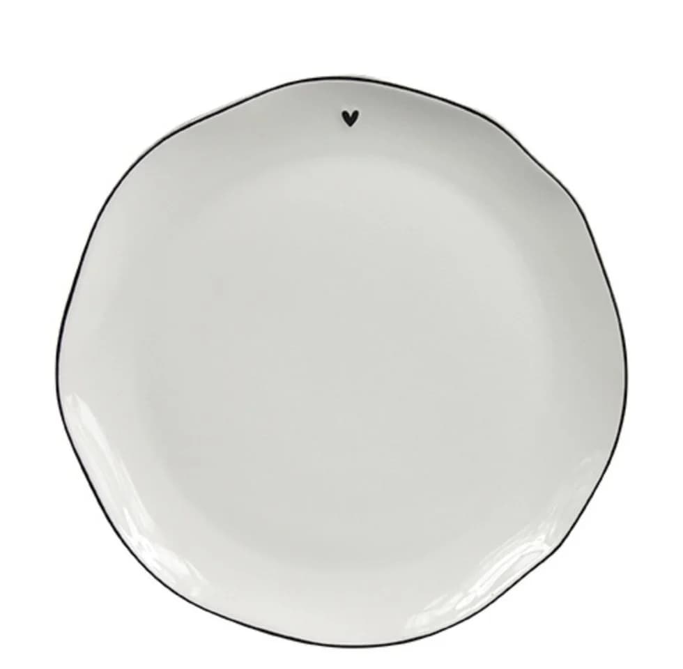 Bastion Collections Speiseteller Schwarz Keramik D27cm