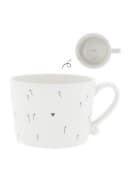 Bastion Collections Keramiktasse DAISIES II Weiß mit Gänseblümchen-Motiv Bild 1