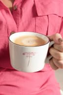 Bastion Collections Tasse Rose Flower Weiß Keramik Bild 1