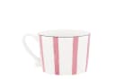Bastion Collections Cappuccinotasse Rosa Streifen Keramik Bild 2