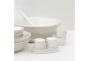 Bastion Collections Salz- und Pfefferstreuer Set Creme mit Tablett Bild 1