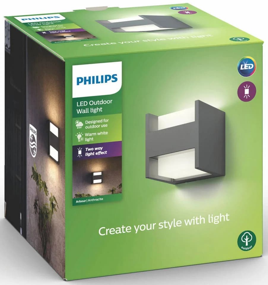 Philips LED Außen-Wandleuchte myGarden Arbour 800lm Anthrazit - Bild 4
