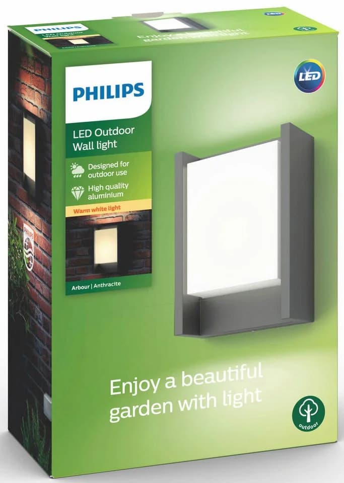 Philips LED-Außenwandleuchte Arbour 1-fl. Warmweiß - Bild 4