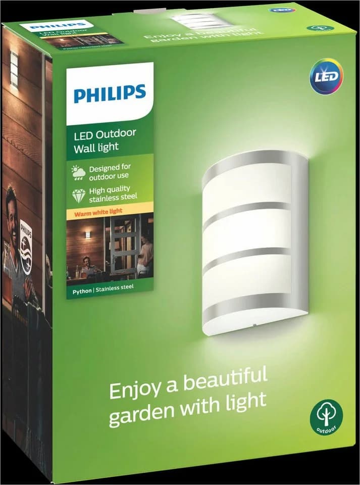 Philips Python LED-Außenwandleuchte Edelstahl - Bild 4