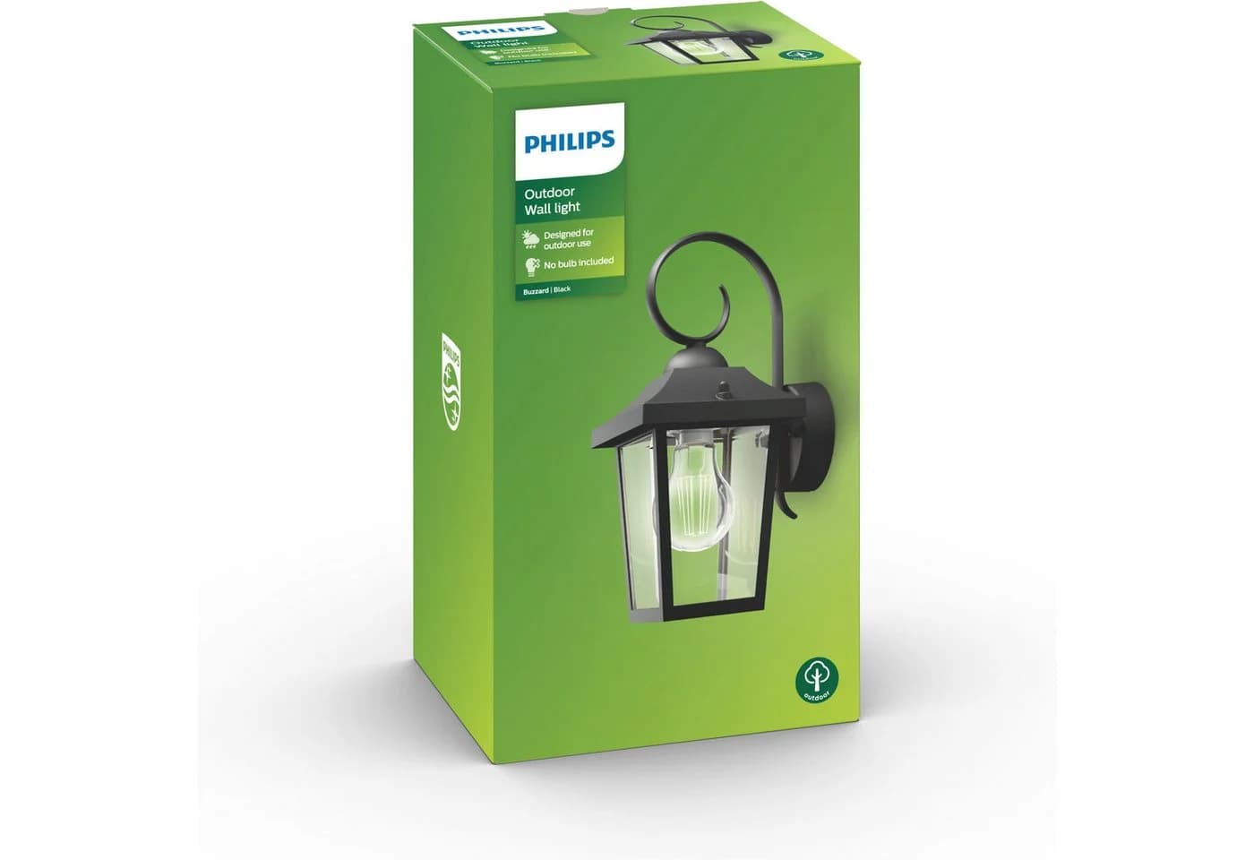 Philips myGarden Buzzard Außenwandleuchte Schwarz Laterne - Bild 4