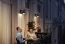Philips myGarden Cormorant Außenwandlampe Schwarz Weiß Bild 1