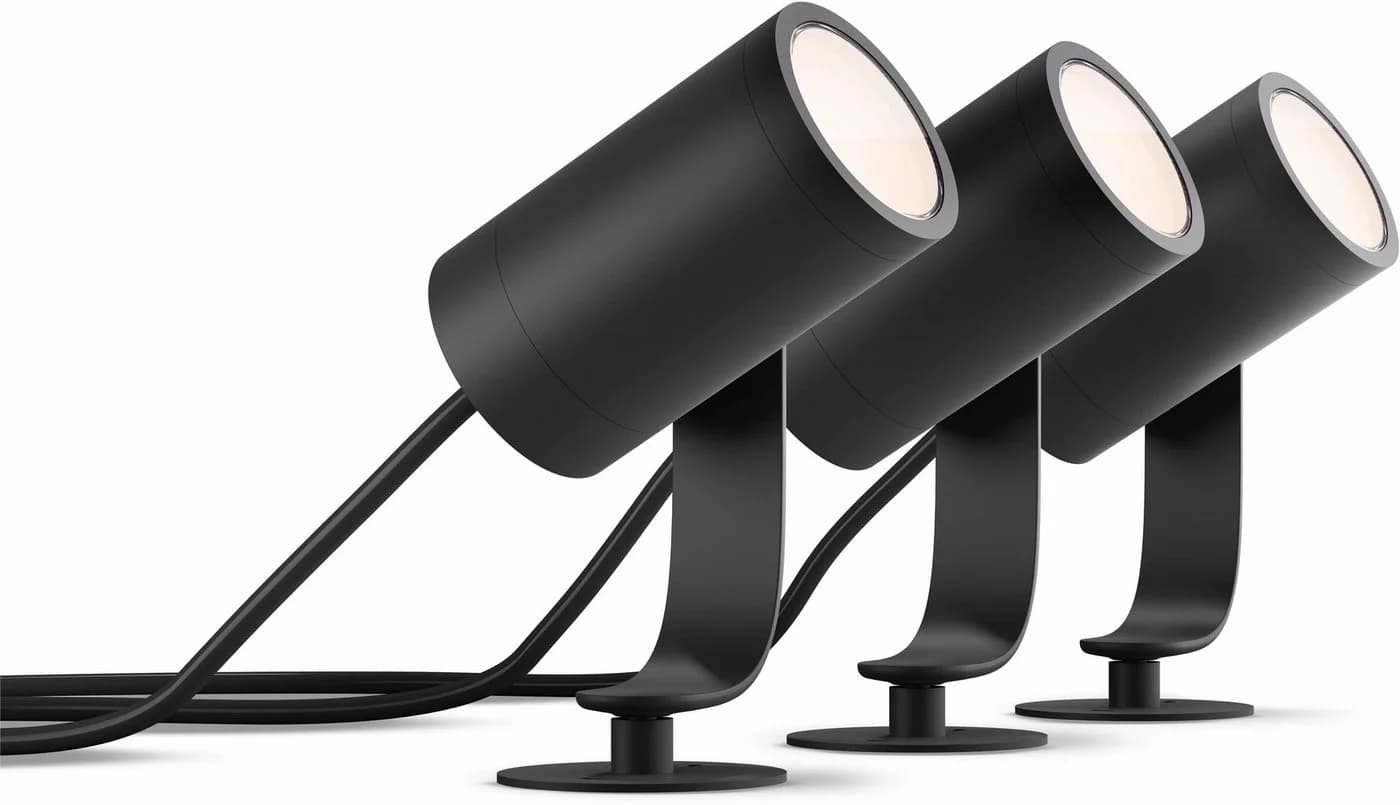 Philips Hue Lily Spot 3-flg. Schwarz Smarte LED-Gartenleuchte - Bild 2
