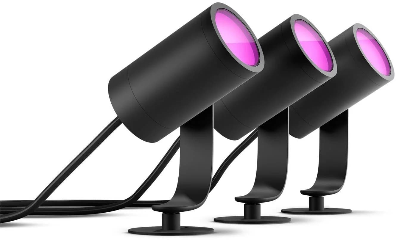 Philips Hue Lily Spot 3-flg. Schwarz Smarte LED-Gartenleuchte - Bild 3