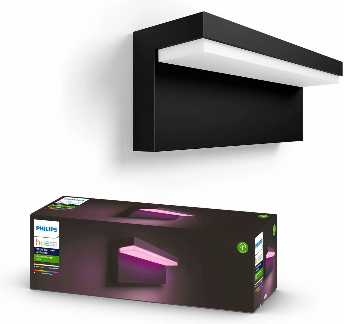 Philips Hue Nyro LED Außen-Wandleuchte Schwarz Smart Home - Bild 2