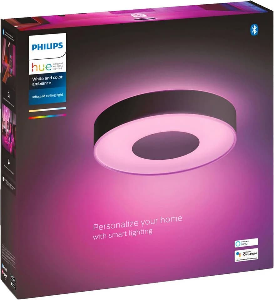 Philips Hue Infuse Deckenleuchte Schwarz Smart LED-Leuchte - Bild 4