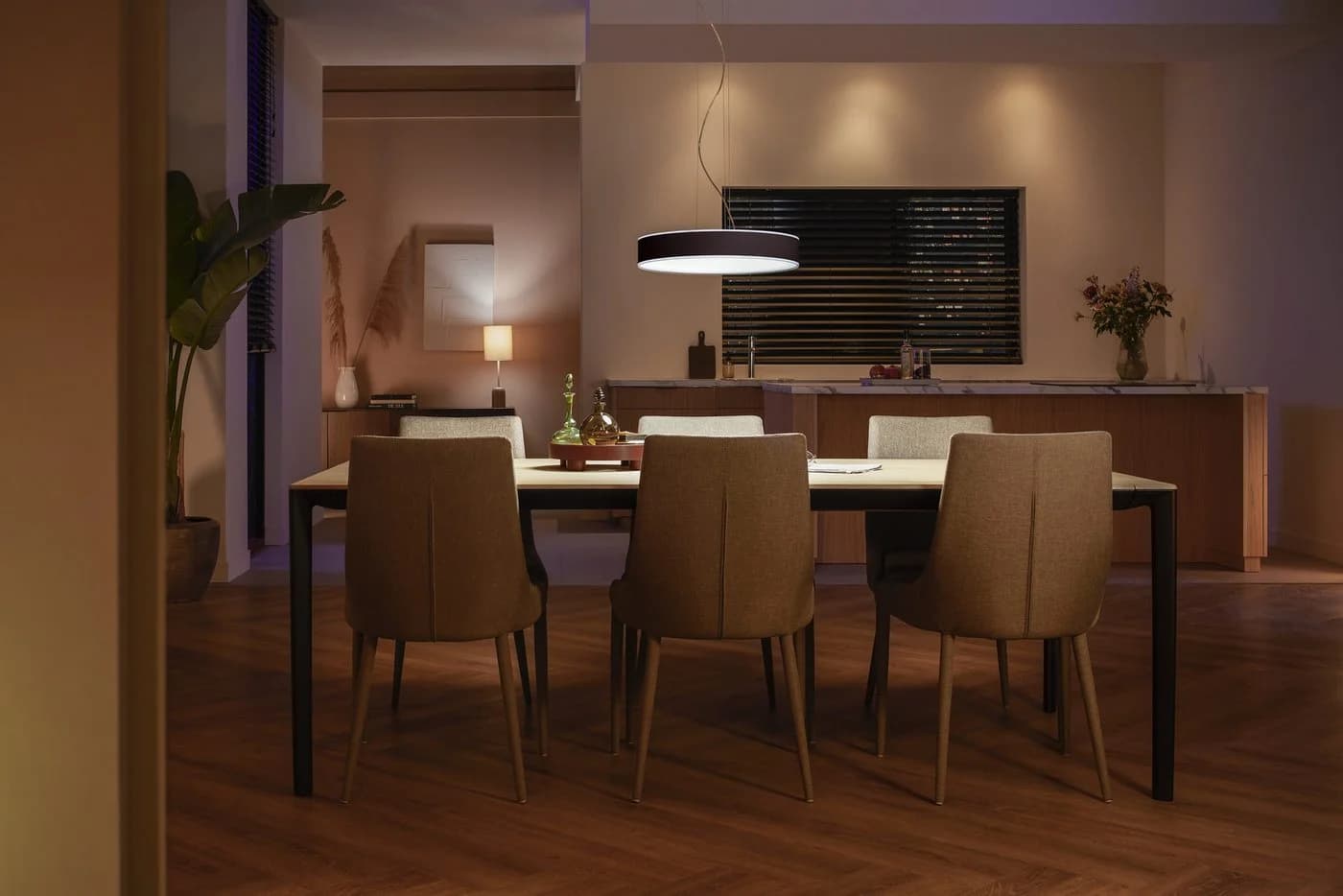 Philips Hue Enrave LED-Pendelleuchte Schwarz Smart Steuerung