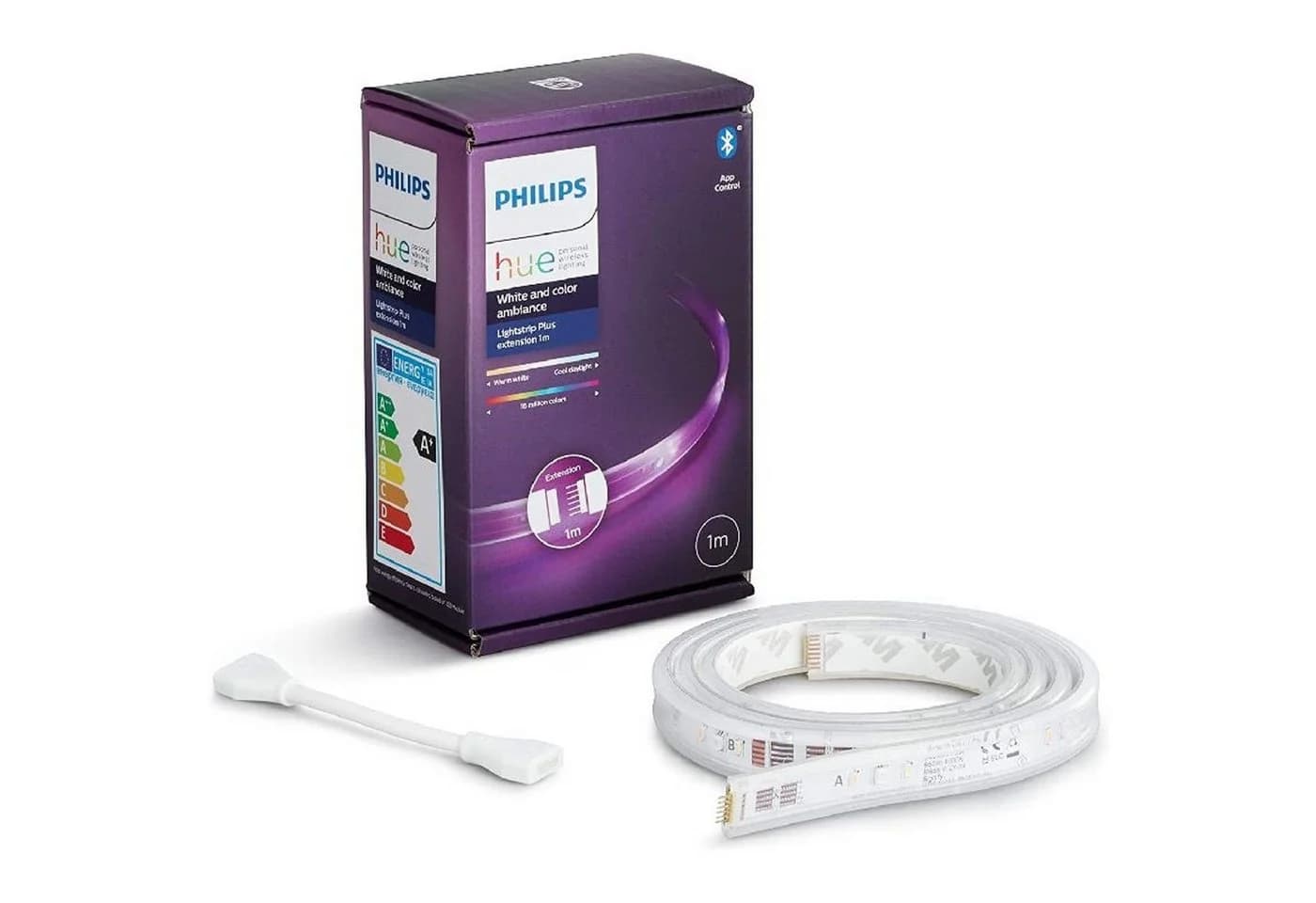 Philips Hue Lightstrip Plus 1m Erweiterung Bluetooth RGBW Weiß