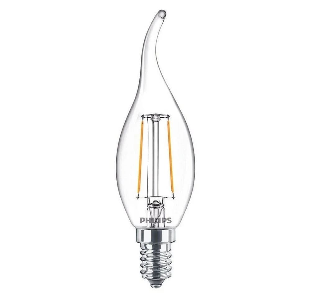 Philips LED E14 Kerze Warmweiß Filament 2W=25W Windstoßfest - Bild 2
