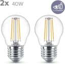 Philips LED-Lampe E27 P45 4,3W Filament 2700K 2er Bild 3