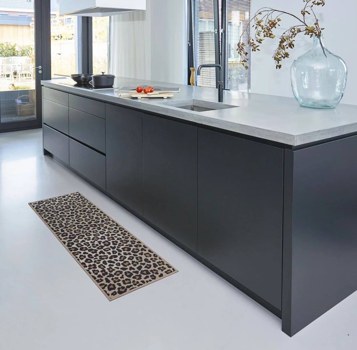 MD Entree Cook&Wash Küchenläufer Teppichläufer Küchenteppich, rechteckig, Höhe: 5 mm, bei 30° waschbar, anti-rutsch, 50 x 150 cm, Safari, beige