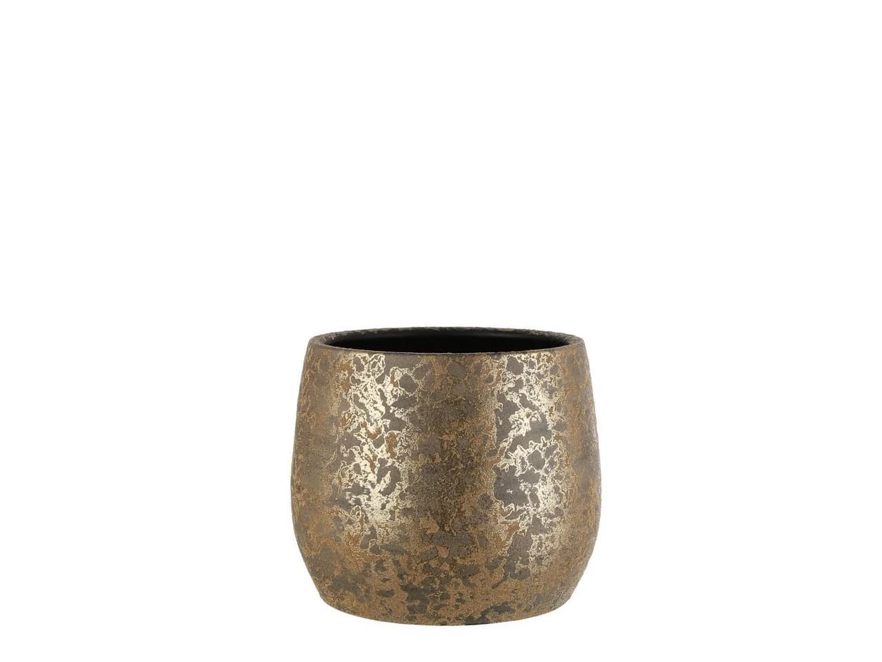 Mica Decorations Blumentopf Clemente Terracotta Gold - Bild 2