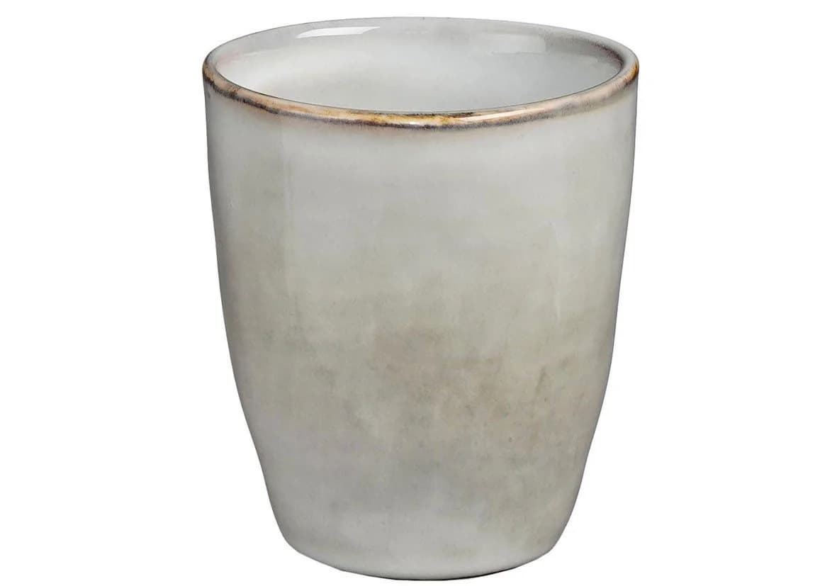Mica Decorations Becher Tabo Grau Keramik Henkellos - Bild 2