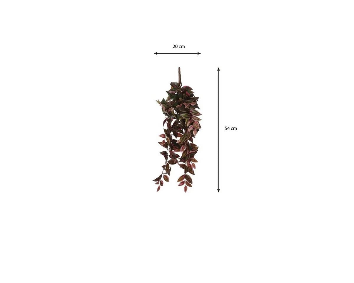 Mica Decorations Kunstpflanze Tradescantia hängend bordeaux