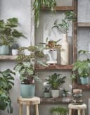 Mica Decorations Keramikübertopf Daan Weiß Rund Bild 3