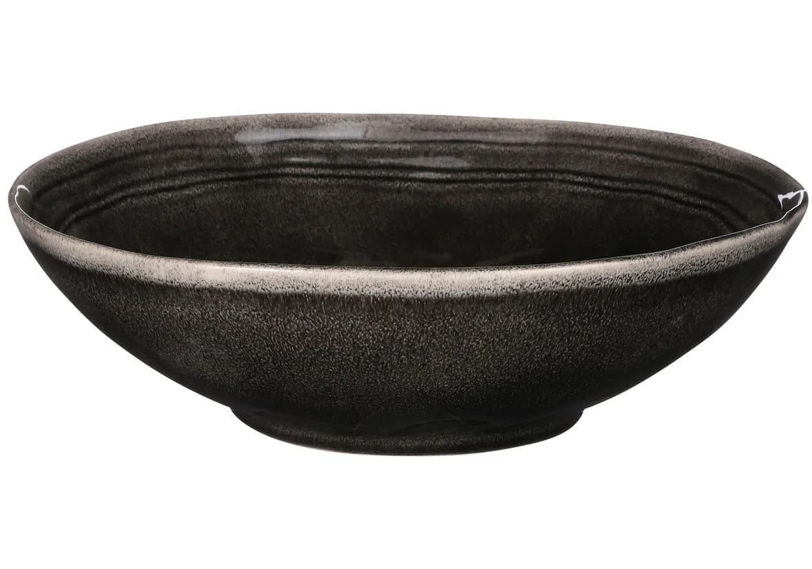Mica Decorations Schale Tabo Schwarz Keramik Ø 30,5 cm - Bild 2