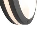 Qazqa Außen-Wandleuchte Glow Dunkelgrau E27 Modern Bild 1