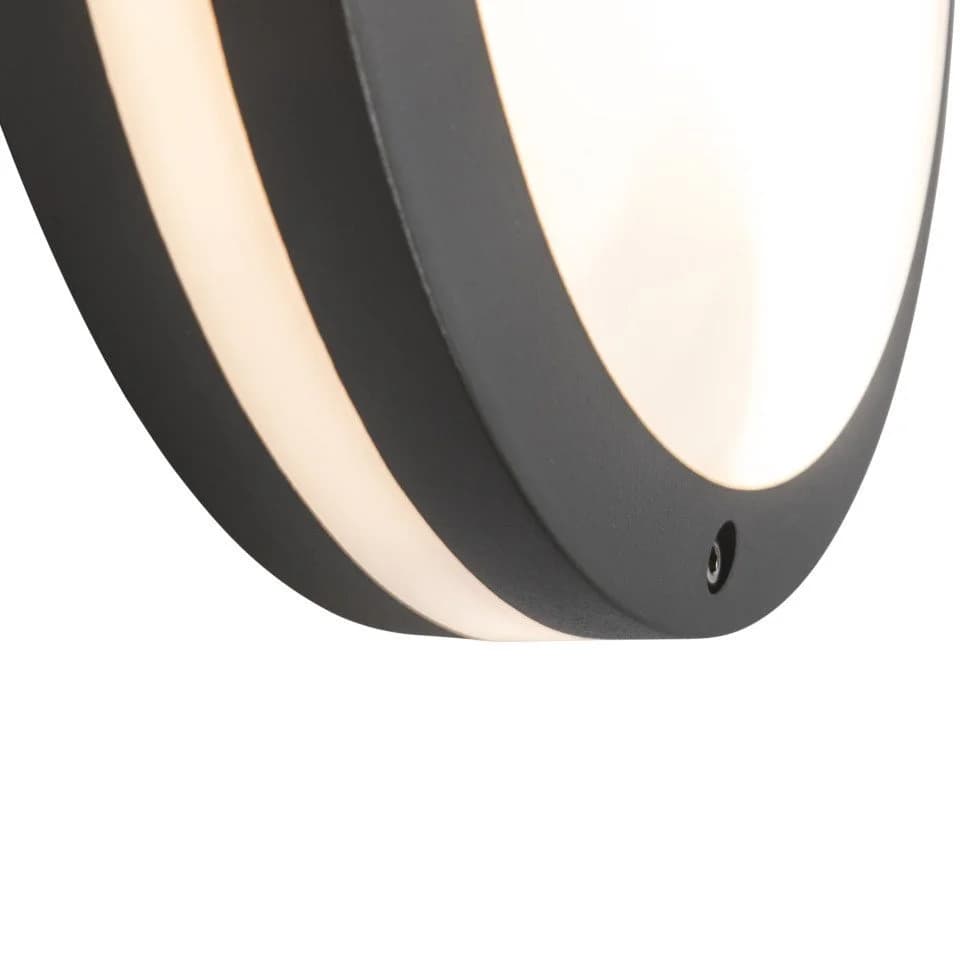 Qazqa Außen-Wandleuchte Glow Dunkelgrau E27 Modern