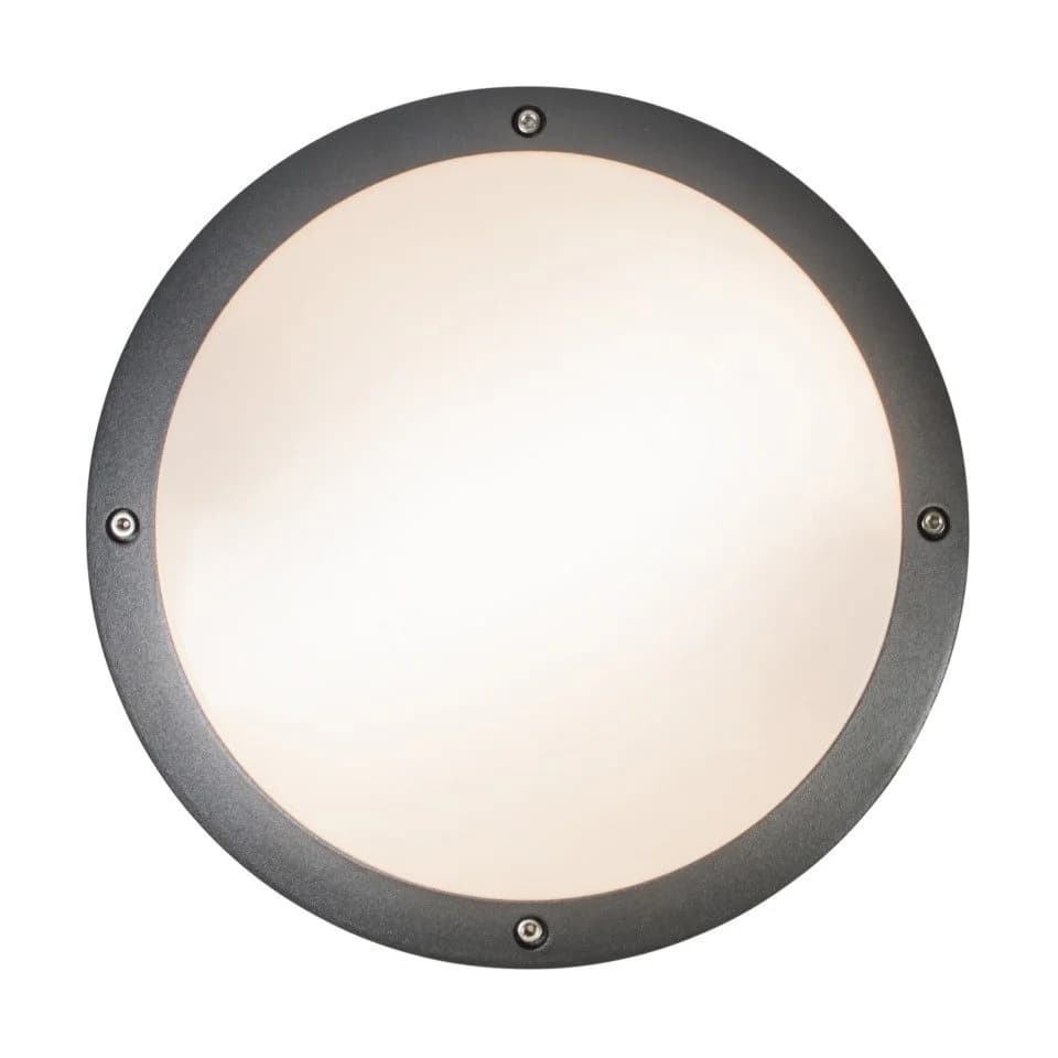 Qazqa Außen-Wandleuchte Glow Dunkelgrau E27 Modern - Bild 5