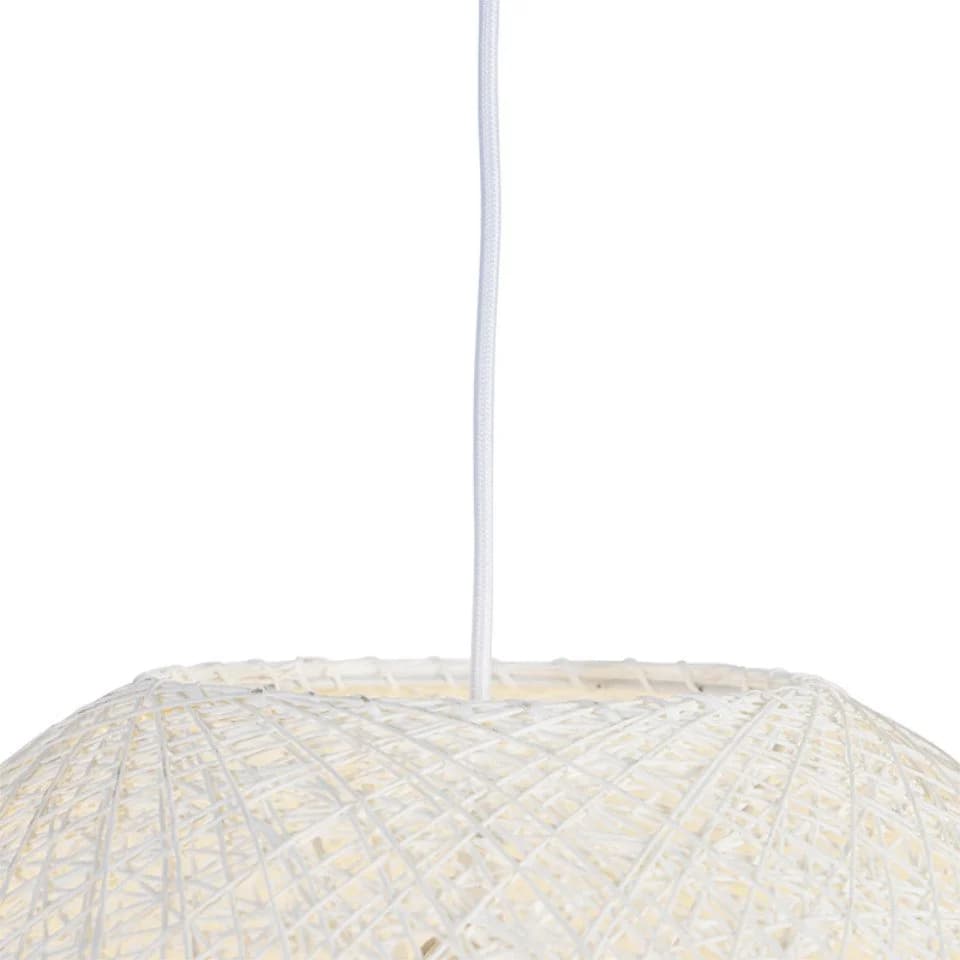 Qazqa Pendelleuchte Corda, 1-flammig, Weiß, Modern, Papier - Bild 3