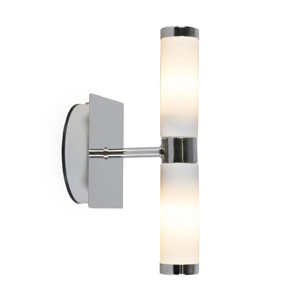 Qazqa Wandleuchte Bath Chrom IP44 Badbeleuchtung
