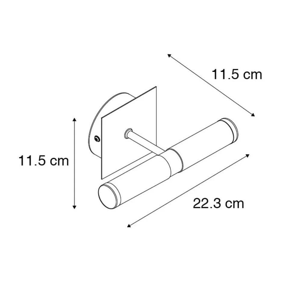 Qazqa Wandleuchte Bath Chrom IP44 Badbeleuchtung - Bild 3
