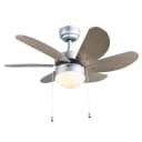Qazqa Deckenventilator Fresh Grau Stahl Modern Bild 2