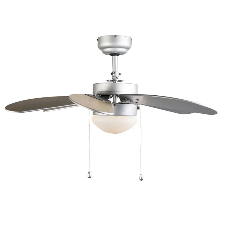 Qazqa Deckenventilator Fresh Grau Stahl Modern - Bild 3