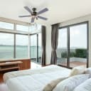 QAZQA Deckenventilator Mistral Grau Stahl Modern Bild 2