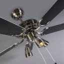 QAZQA Deckenventilator Mistral Grau Stahl Modern Bild 4