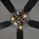 QAZQA Deckenventilator Mistral Grau Stahl Modern Bild 5