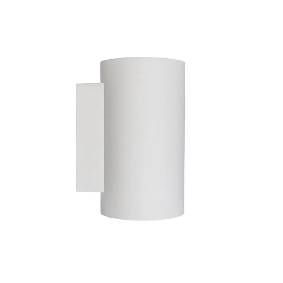 Qazqa Wandleuchte Sandy, Weiß, Aluminium, 2-flammig