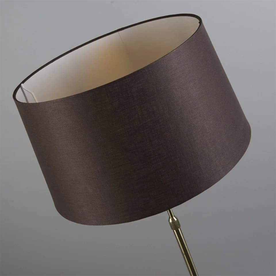 Qazqa Stehlampe Parte Gold Braun Höhenverstellbar Modern - Bild 4