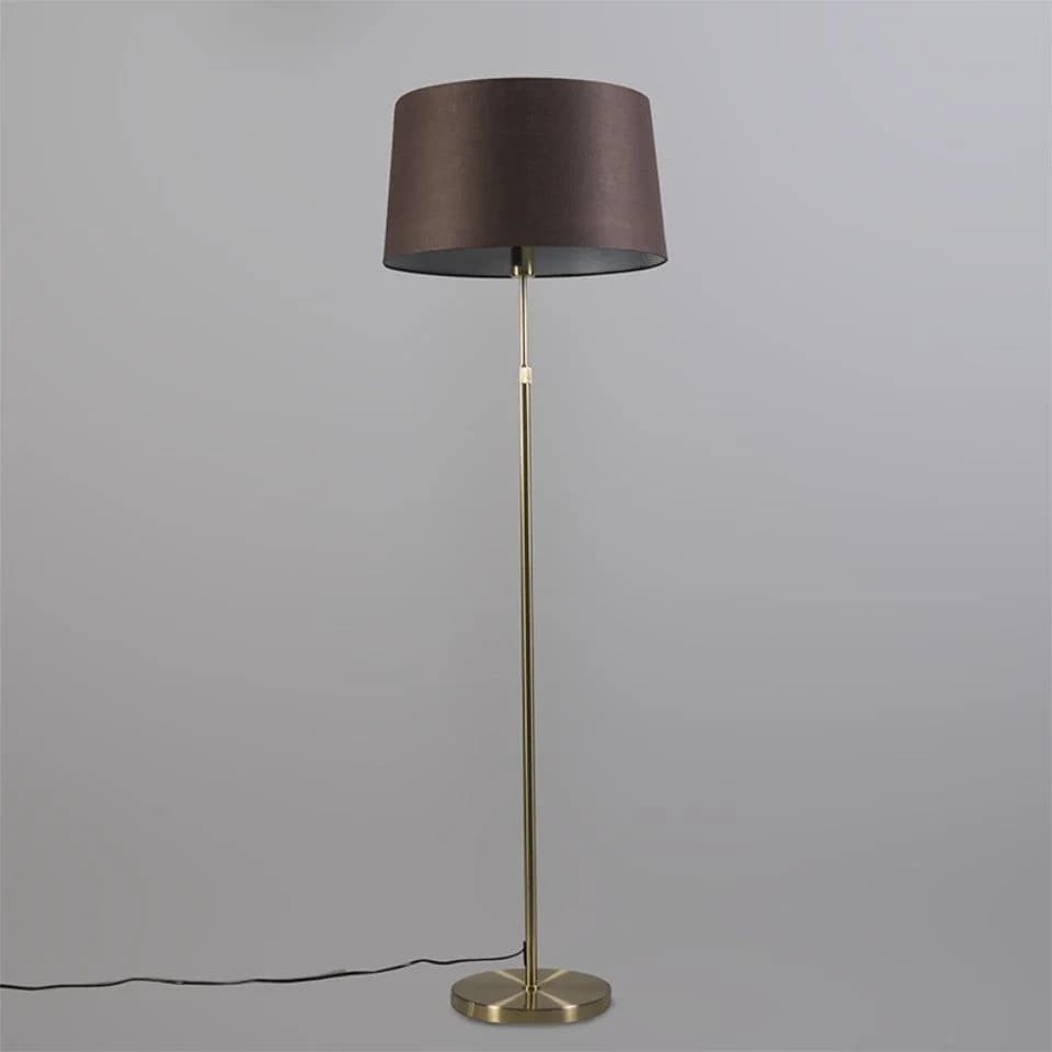 Qazqa Stehlampe Parte Gold Braun Höhenverstellbar Modern - Bild 5