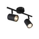 Qazqa LED Aufbaustrahler Jeana Schwarz Stahl GU10 Bild 2