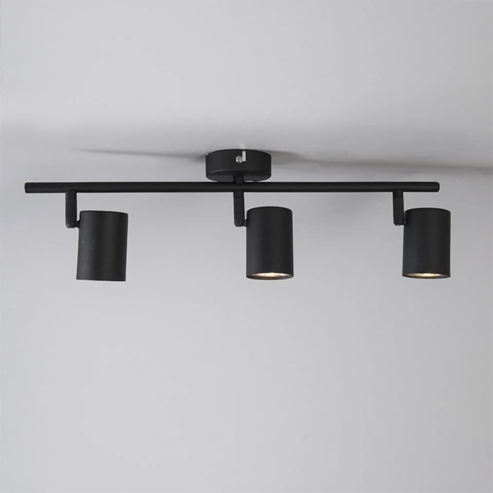 Qazqa LED Aufbaustrahler Jeana Schwarz Modern 3-flammig GU10 - Bild 3