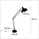 Qazqa Stehlampe Hobby fl Schwarz Retro Stahl Bild 1
