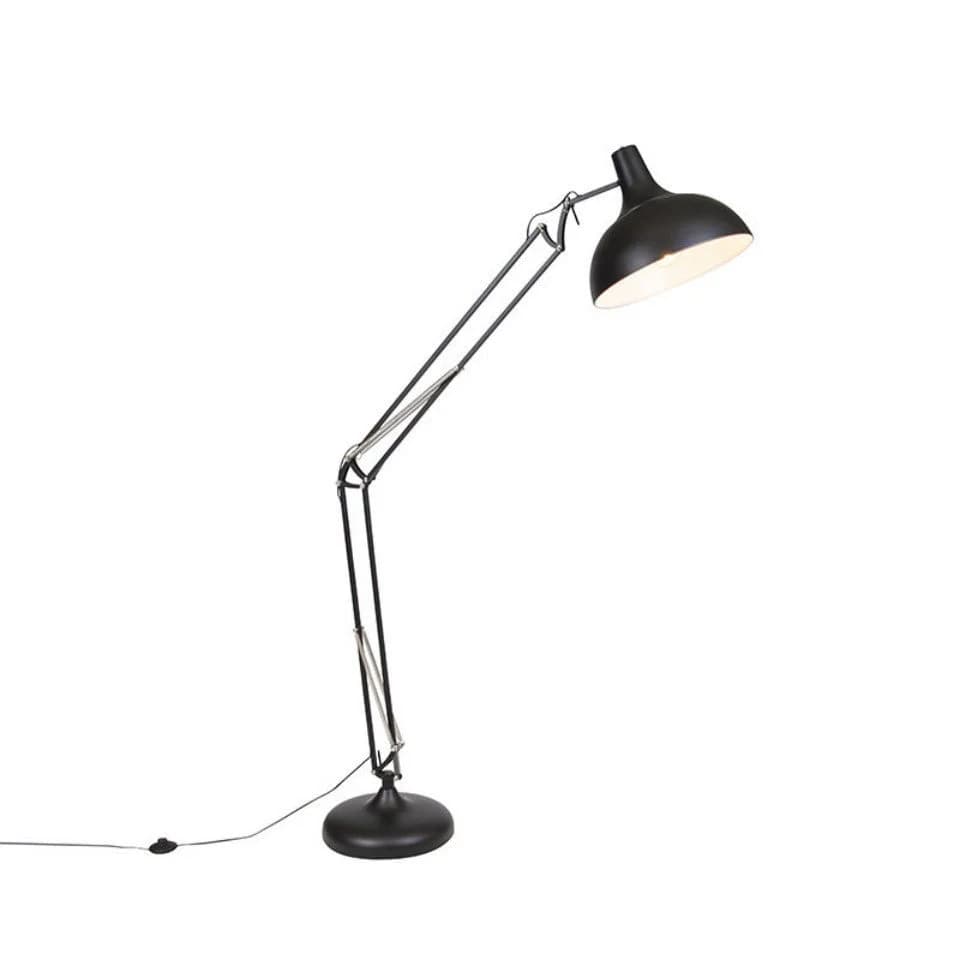 Qazqa Stehlampe Hobby fl Schwarz Retro Stahl - Bild 2
