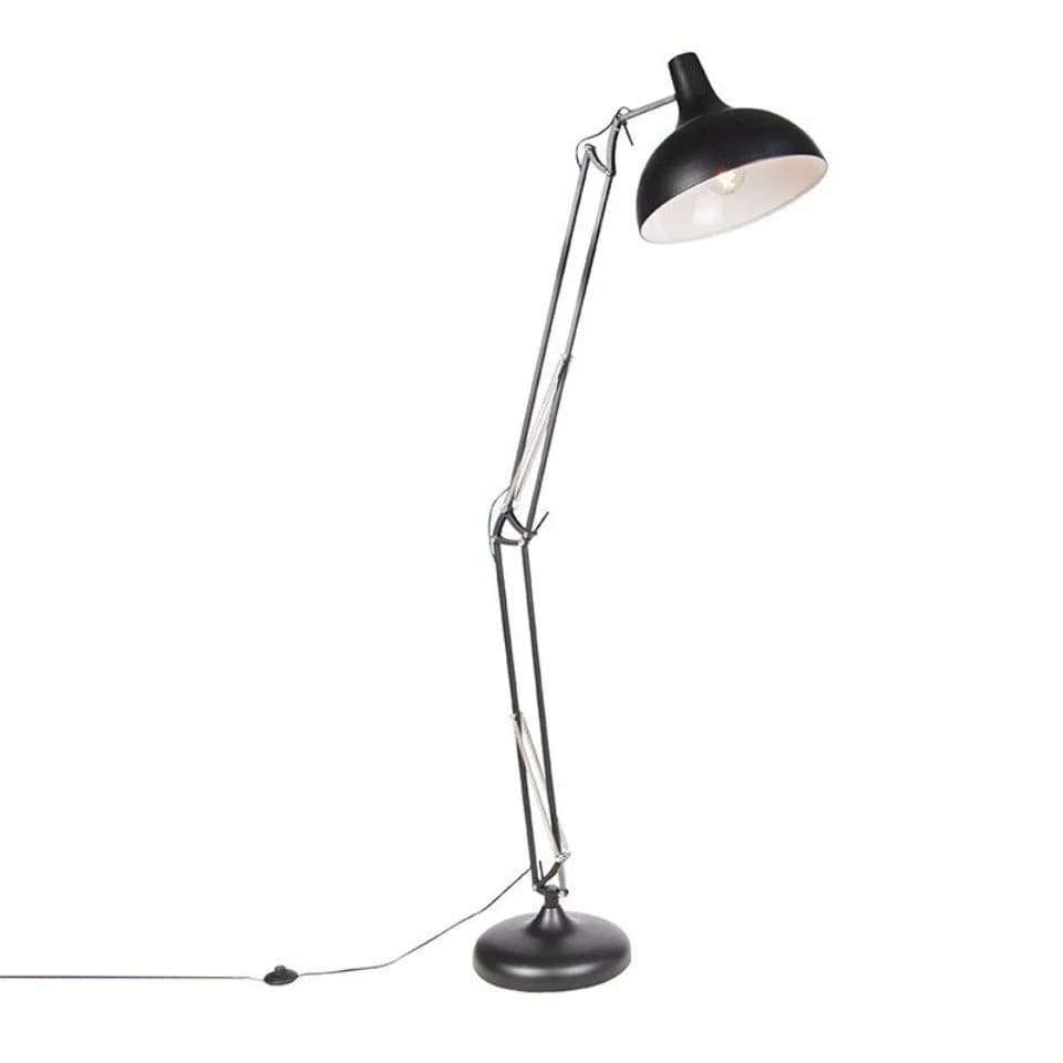 Qazqa Stehlampe Hobby fl Schwarz Retro Stahl - Bild 4