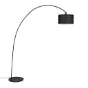 Qazqa Stehlampe Vinossa Schwarz Bogenlampe Bild 2